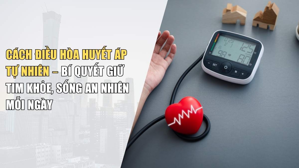 Cách Điều Hòa Huyết Áp Tự Nhiên – Bí Quyết Giữ Tim Khỏe, Sống An Nhiên Mỗi Ngày