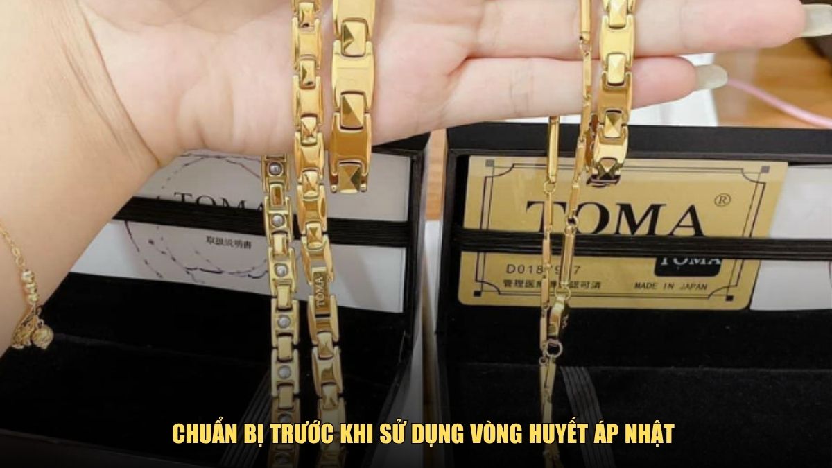 Chuẩn bị trước khi sử dụng vòng huyết áp Nhật