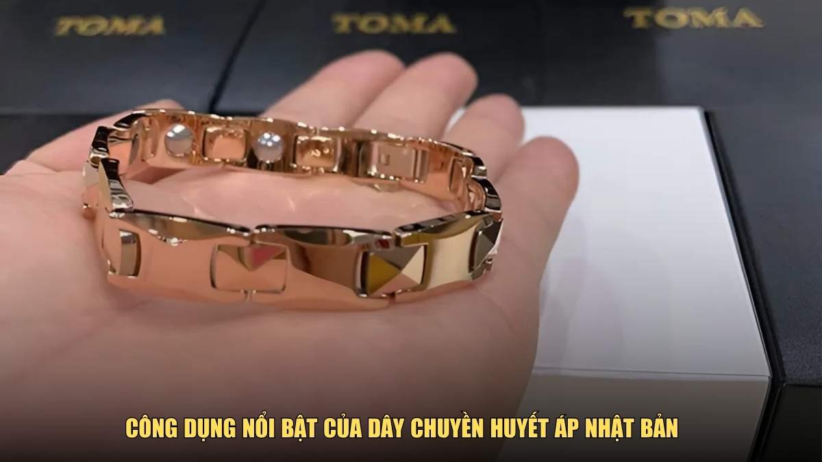 Công dụng nổi bật của dây chuyền huyết áp Nhật Bản