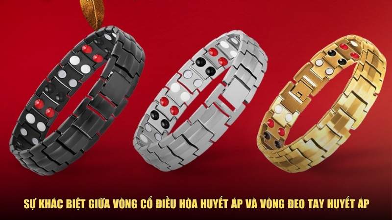 Sự khác biệt giữa vòng cổ điều hòa huyết áp và vòng đeo tay
