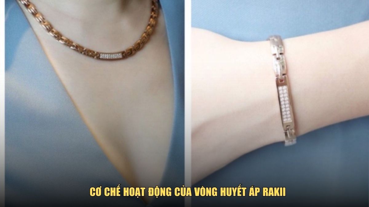 Công dụng của vòng đeo tay huyết áp Rakii Nhật Bản