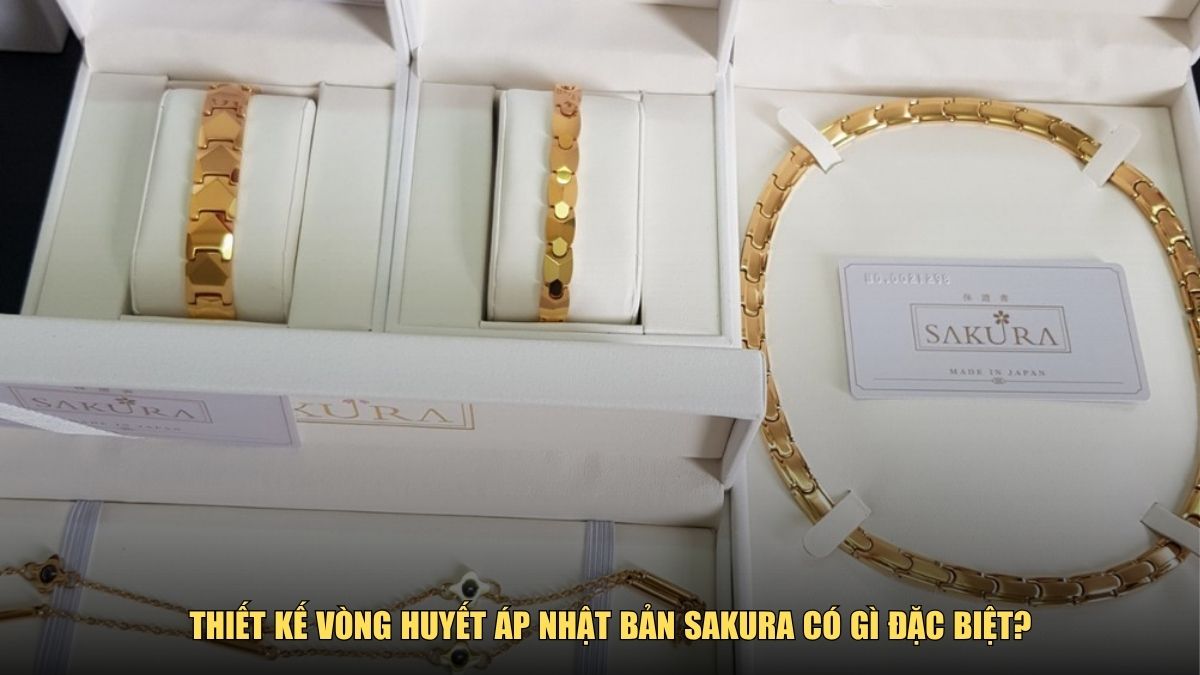 Thiết kế của vòng huyết áp Nhật Bản Sakura mang gì đặc biệt?